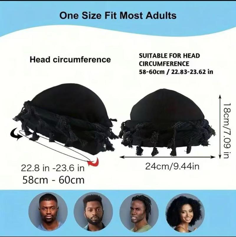 Silk Satin Lined Turban Cap for Men Women Adjustable Halo Head Wrap Twist Durag Hat with Elastic Pre-Tie Beanie Comfort and Style for Machine Washable Versatile Design