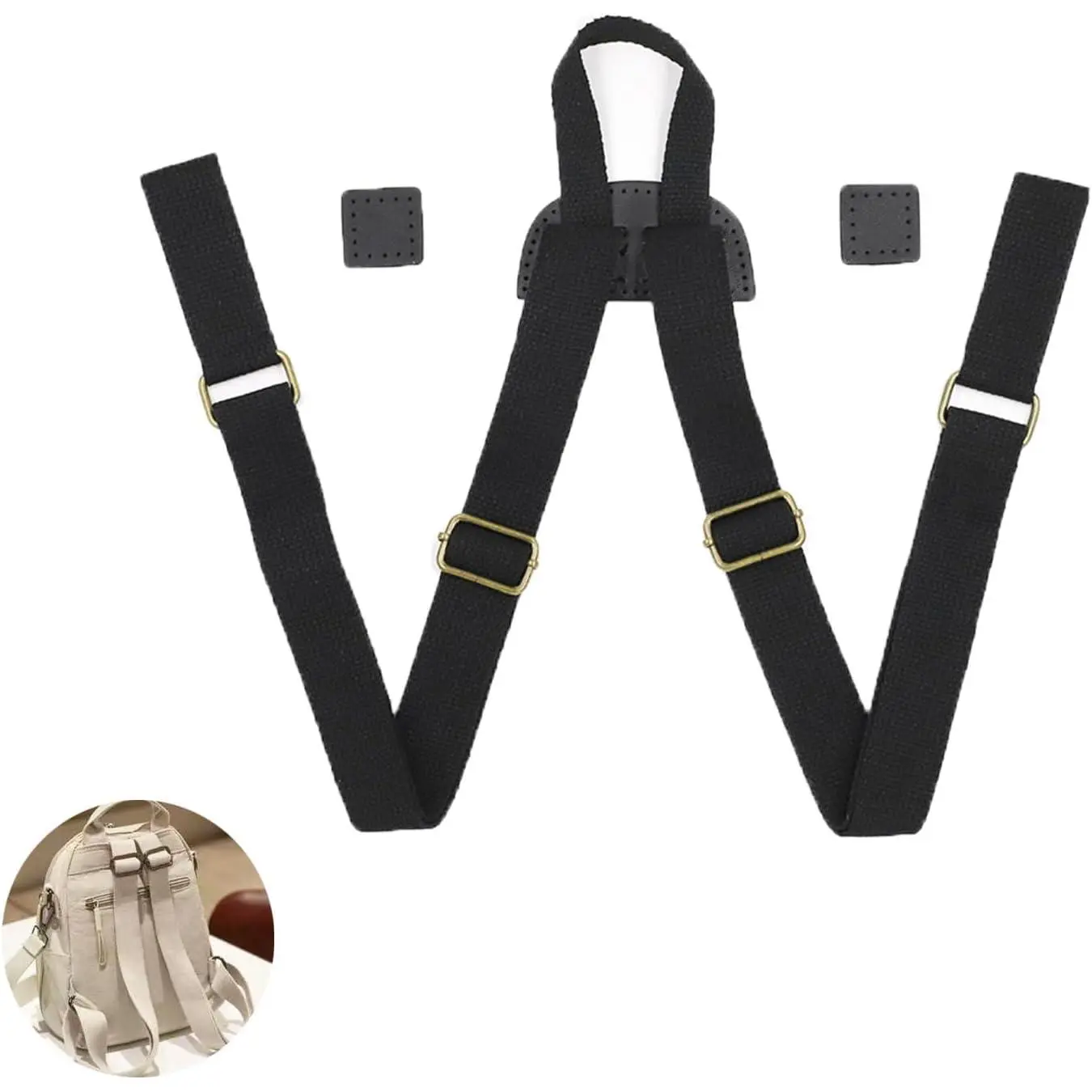 Backpack Straps  Adjustable Canvas  Strap Sewing Mount Belts for Backpacks Rucksack Daypack Laptop  Pack Business Work Bag Travel Study DIY Craft Bags