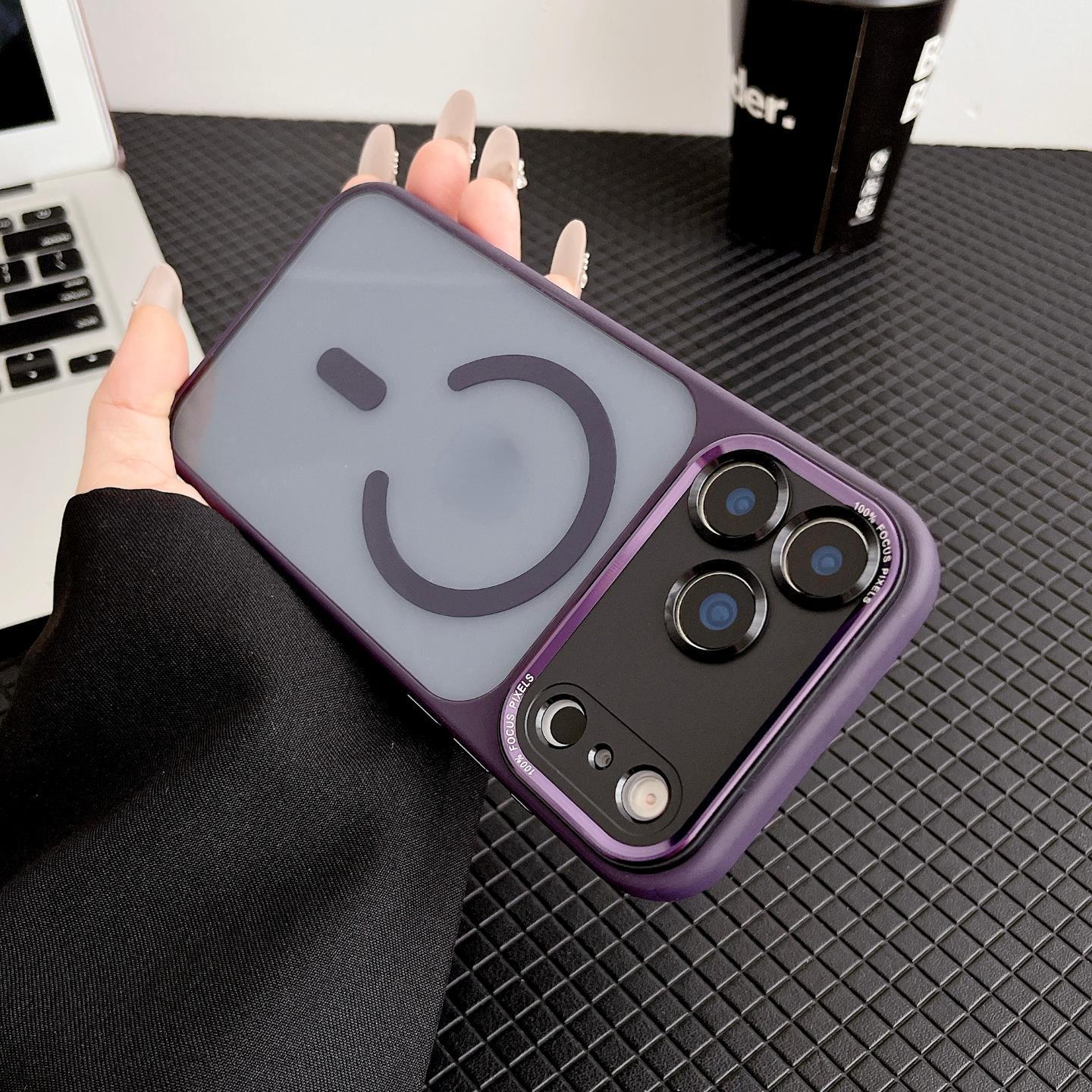 Hardware Metal Lens Compatible with iPhone 17 Pro Max Phone Case New Model Instant Change 17 Magnetic Suction Protective Cover