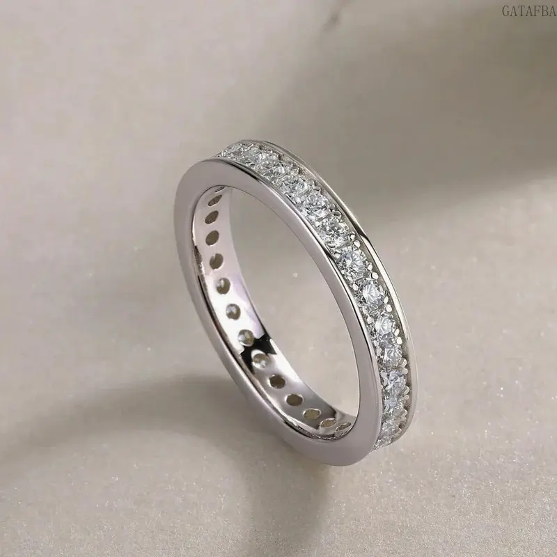 Stackable Micro Paved Rhinestone Rings Elegant Shiny Women Jewelry Versatile For Wedding Daily Matching