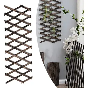 Expandable Garden Trellis  Expandable Trellis for Climbing ,Wooden Lattice Fence Wall Panel Lattice Panels for Outside for Climbing  Vine Ivy Rose