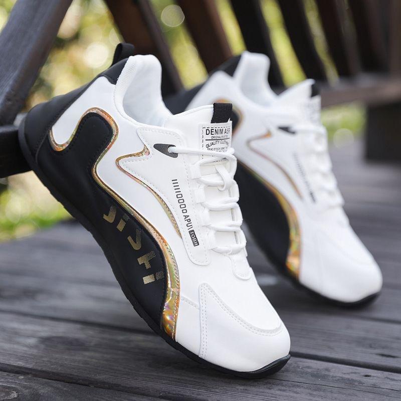 Men's Non-Slip Soft Sole Casual Sneakers, Comfortable Closed Toe Athletic Trainers for Men Outdoor Activities & Daily Walking