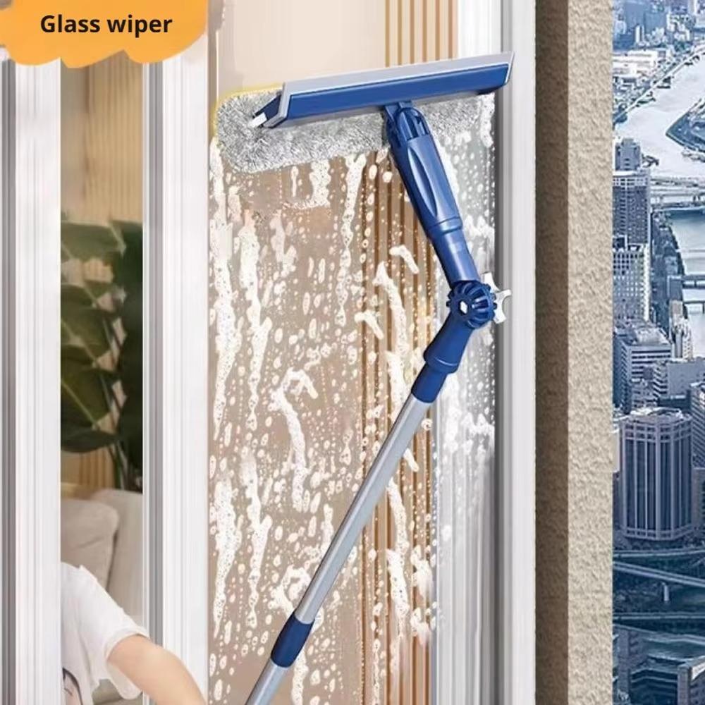Adjustable Glass Cleaning Artifact Efficient Labor-saving Design High-rise Window Cleaner Plastic Broom Wiper Window Cleaning