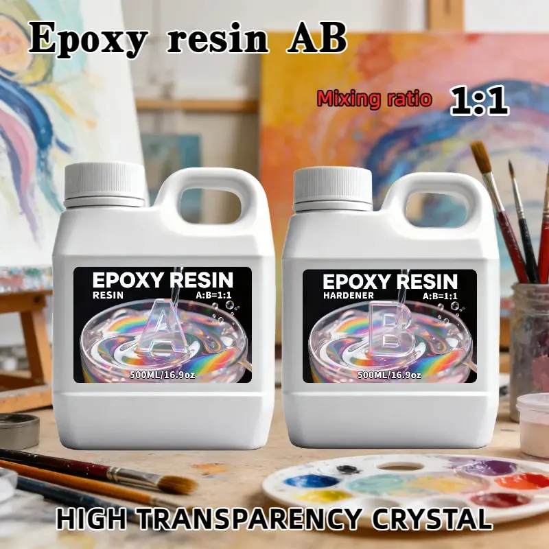 33.8oz/1000ML Epoxy Resin Kit, Easy Mix, High Gloss, Odorless, Ideal for DIY Crafts, Jewelry, Art Coating, Perfect for Creative Projects