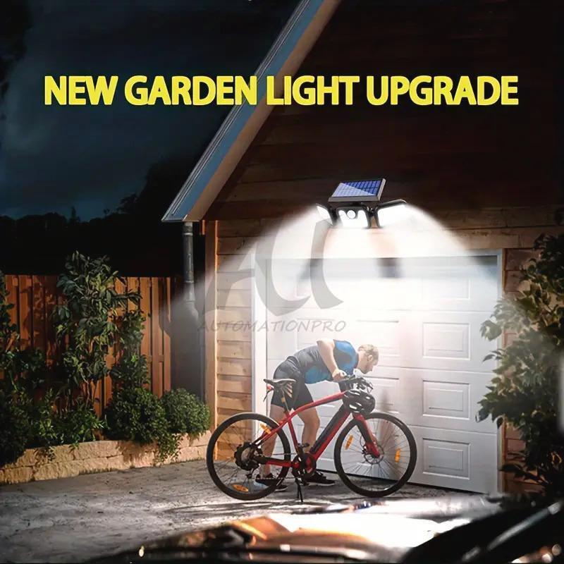 2 Pack Multi Purpose Solar Lights Outdoor Motion Sensor IP65 Waterproof Security Lamp with LED for Wall Fence Pathway Installation Yard Lighting