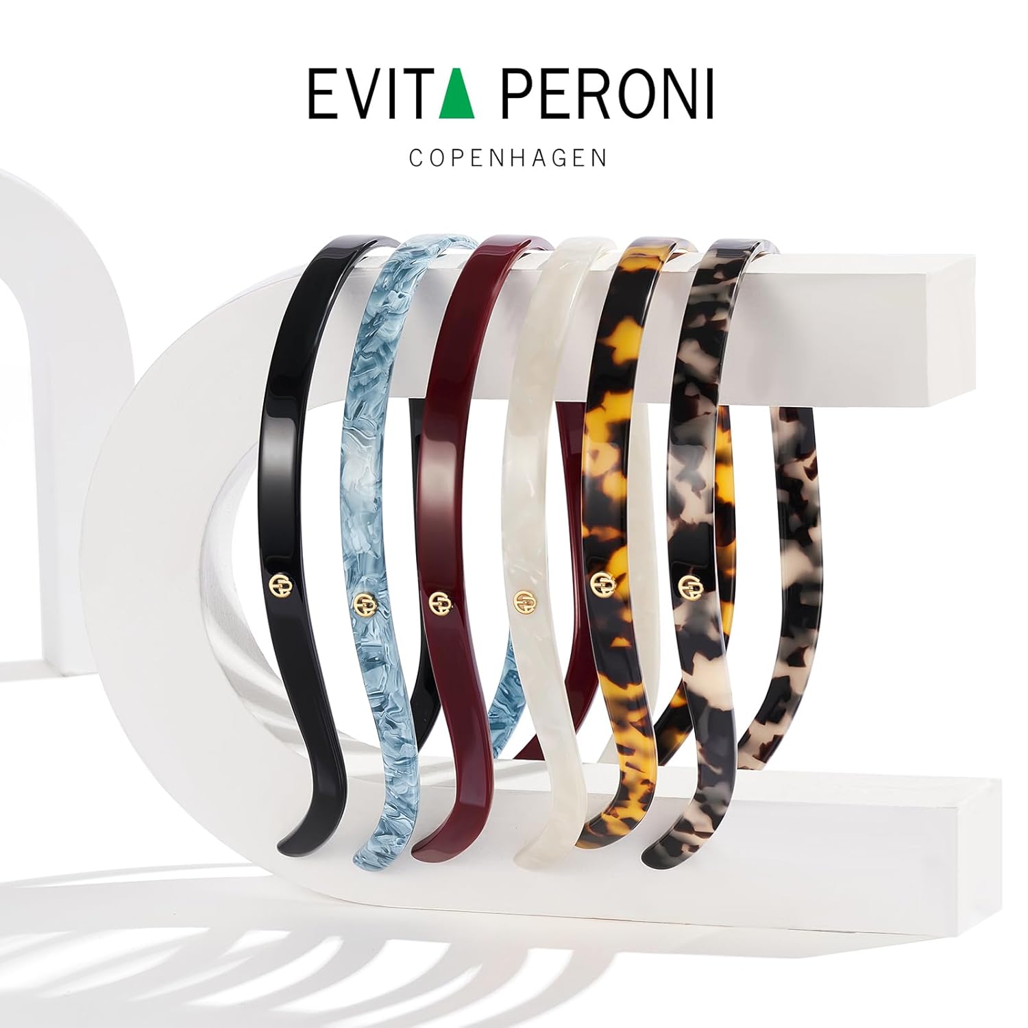 EVITA PERONI Hairband Designed for Eyewear, No Pressure Non-slip Glasses Headband for Women, Vintage Minimalism Hair Accessory