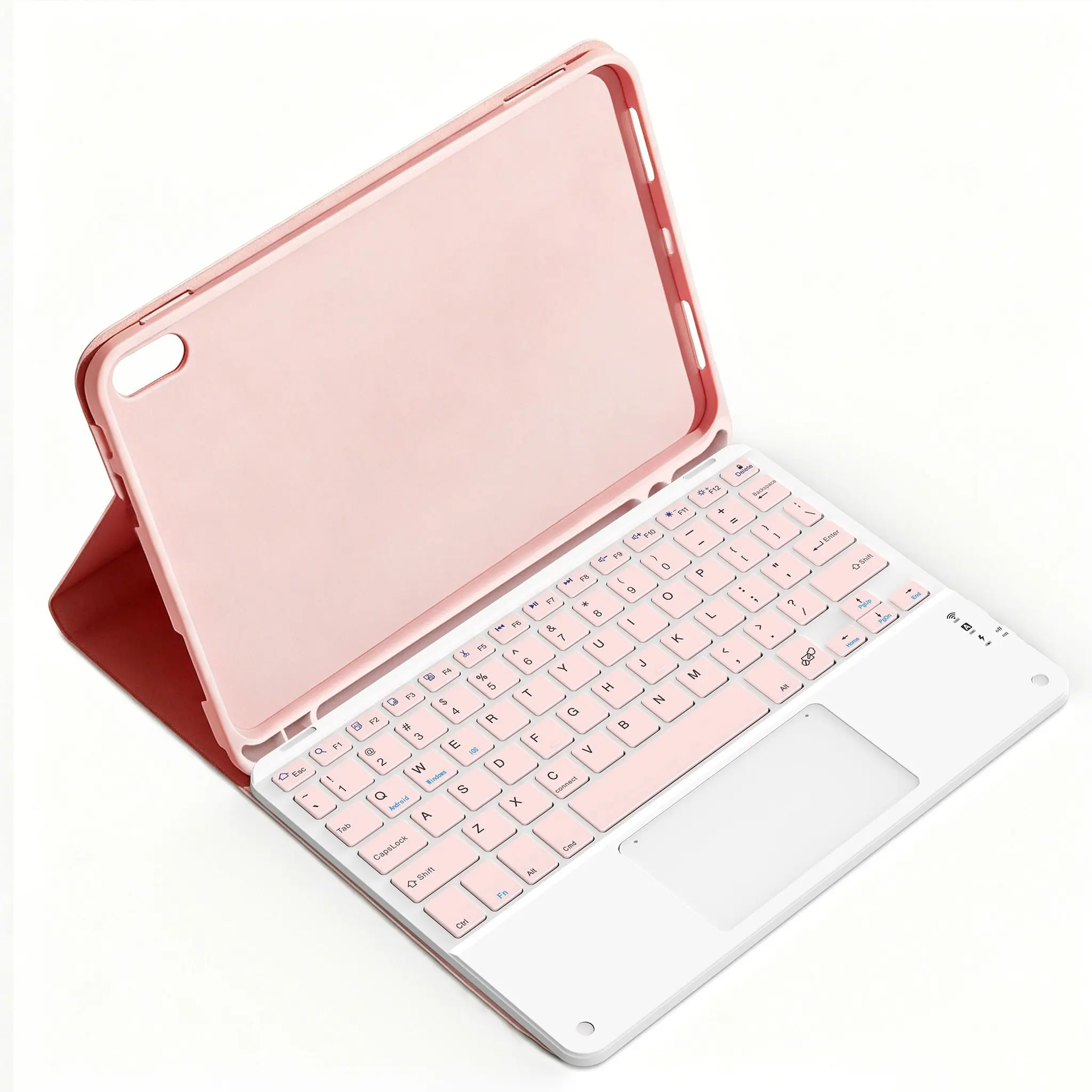 Touchscreen Keyboard Case for iPad 10/11 (a16), Bluetooth-compatible Wireless, Silent Scissor Feet, Magnetic Cover, 420mah Battery, Type-C Charging，English letters on the keyboard, iPad Cover with Keyboard