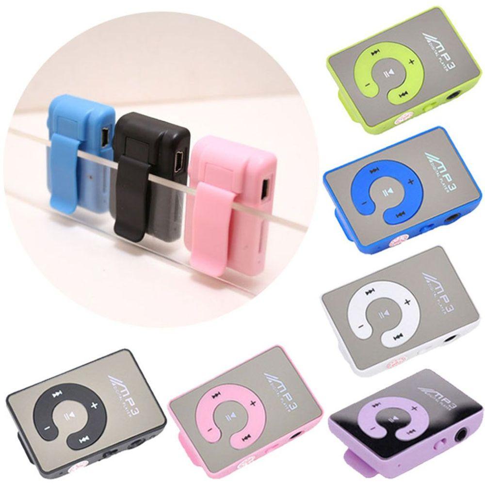 C Key Portable HiFi Mini Clip USB MP3 Player Walkman Music Support Micro TF Card Expandable Up To 16GB Outdoor Sports Walkman