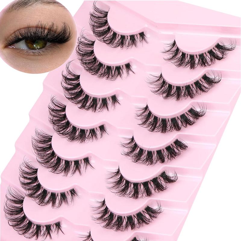 Lightweight Cat Eye False Eyelashes, Natural Look Wispy False Eyelashes for, Volumized Lash Extension Trending Product, Daily Eyelash Extension Kit, Makeup Products, High Quality Eyelashes, Eyelash Clusters, Fancy Lashes Cosmetic, DIY False Eyelashes