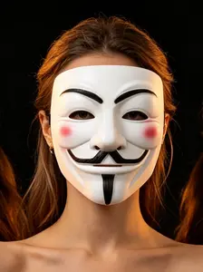 1 trendy and fashionable Halloween stage performance prop mask, women's versatile half face makeup role-playing mask, suitable for performing dances, half face bars, parties, eye masks, accessories