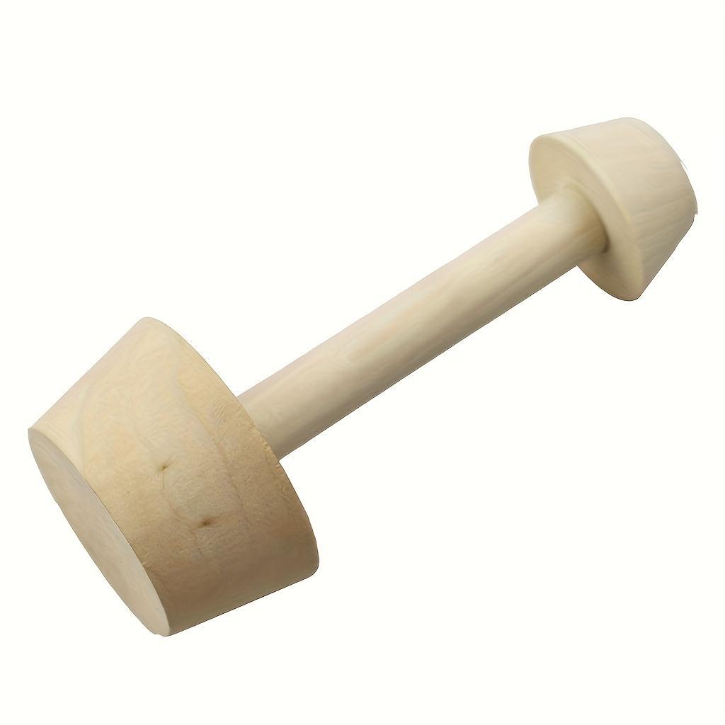 Wooden Tart Tamper, Double-Sided Pie Crust Pastry Mould, Wood Color Tart Shell Maker Tool for Baking