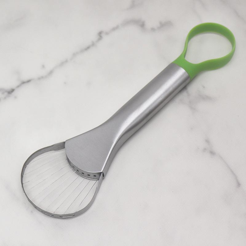 Department Store 1pc 2-in-1 Stainless Steel Avocado Slicer & Peeler  Multifunctional Kitchen Gadget, Ergonomic Handle, Dishwasher Safe, Cuts Peels Avocados, Mangoes, Dragon Fruit More, Culinary Accessory | Sleek Metallic Design Stainl