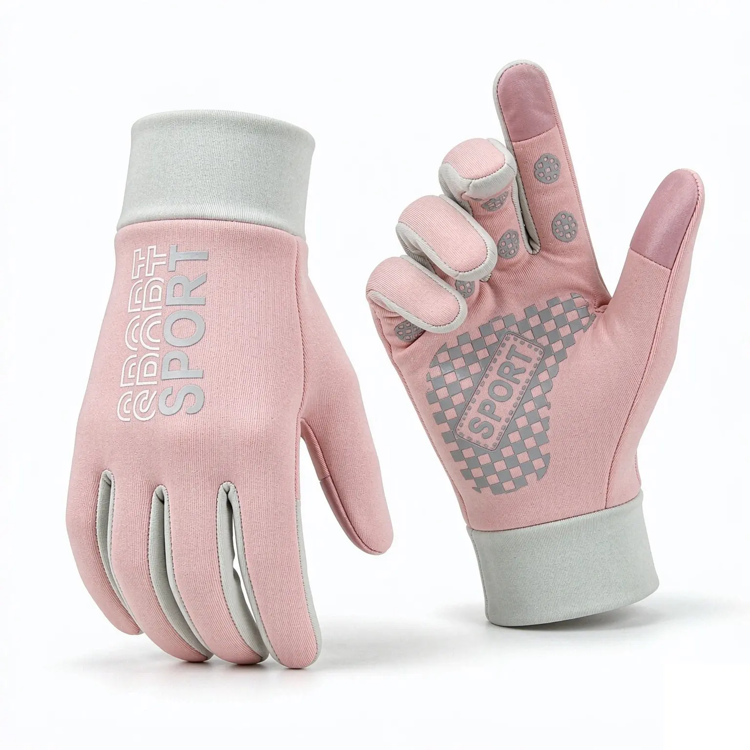 Women Men Winter Cycling Gloves, Fleece Lined Windproof Cold Resistant, Touch Screen Warm Gloves for Bike Riding, Outdoor Use
