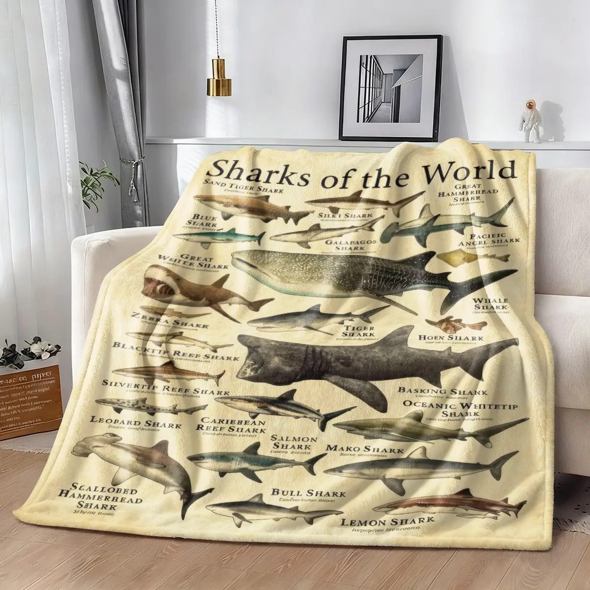 Bass Fishing Slogan Flannel Blanket, Soft Anti-Static Lounge Throw, Casual Outdoor Fisherman Print Cover, Men's Sofa Nap Mat