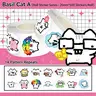 500Pcs Basil Kitten Washi Roll Stickers, Cute Animal Stickers, Cute Cartoon Cat Decorative Stickers for Junk Journal Planner DIY Crafts Scrapbooking Stickers Laptop Water Bottle Y2K Stationery Decorations