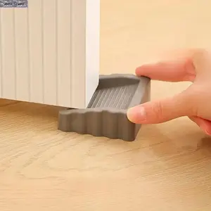 Windproof Door Stopper for Bottom of Door, Anti-Slam Door Wedge Protector, Non-Slip Floor Door Stop for Home, Office and Apartment, Prevents Door Damage, Noise Reduction and Wall Protection