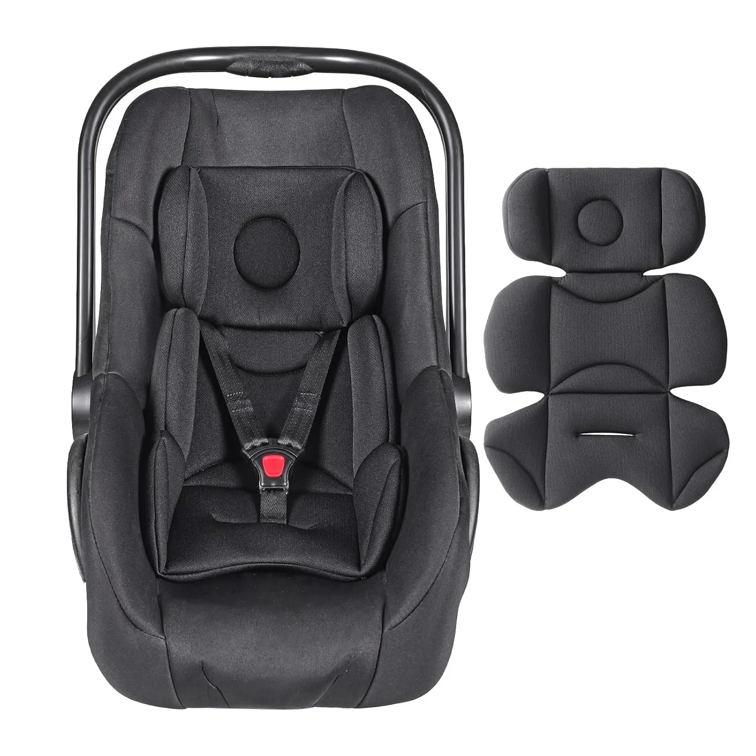 Breathable Foldable Infant Car Seat Insert with Head & Body Support, Soft Mesh CushionGift