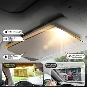 Car Anti-High Beam Glare Shield, Day & Night Use Sun Visor, Car Windshield Sun Shade, Large Size 32cm X 13.5cm, Eye Protection Car Accessory, Universal Compatibility, Car Sunshades For Windshield