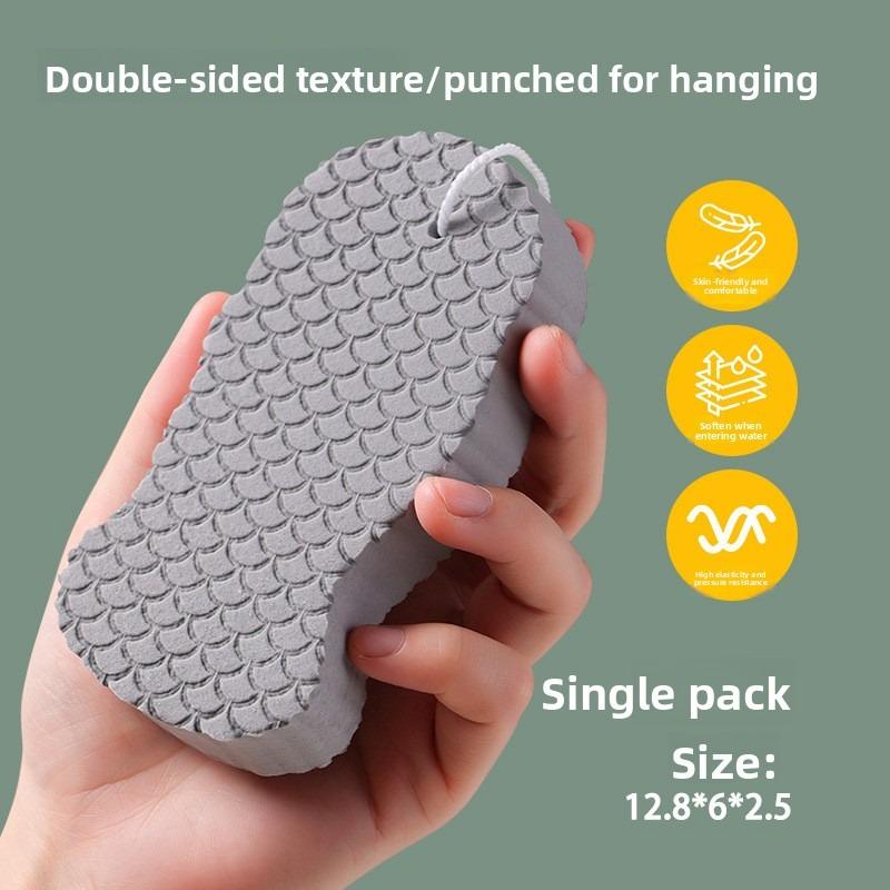 Magical exfoliating bath sponge, 3D ultra-soft exfoliating bath sponge, gentle on the skin and reusable, an alternative to exfoliating gloves, Exfoliating shower scrubber