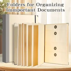 In Case I Go Missing Binder File Organizer, Manila Pocket Accordion Storage Folder, Document Management Solution, Office Supplies