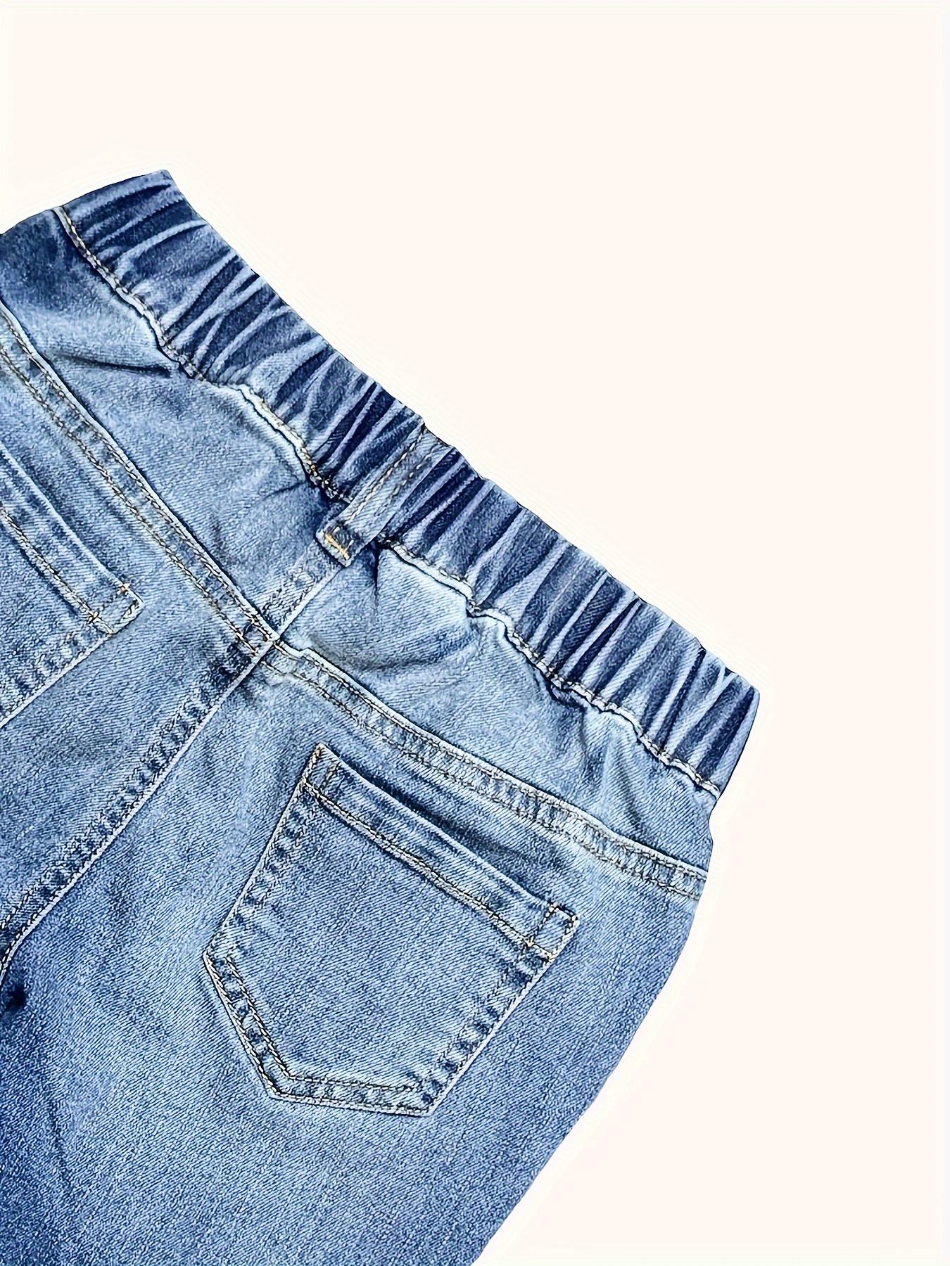 (New)Boys' Denim Pants Spring/Autumn New Style Elastic Casual Jeans for Kids