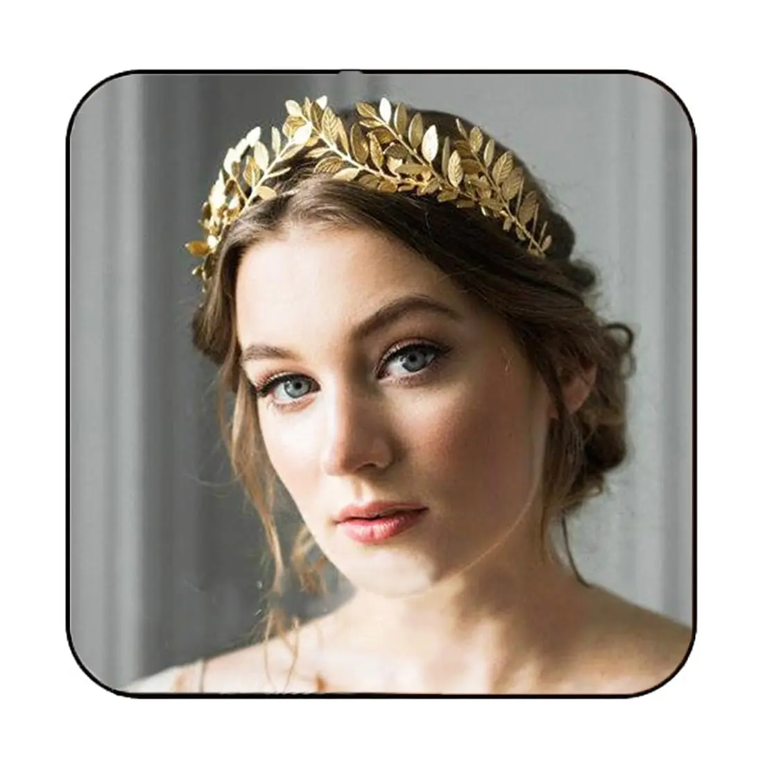 Greek goddess accessories, gold leaf crown, toga robe, women's clothing |   Moonflower wreath headpiece, Greek headband
