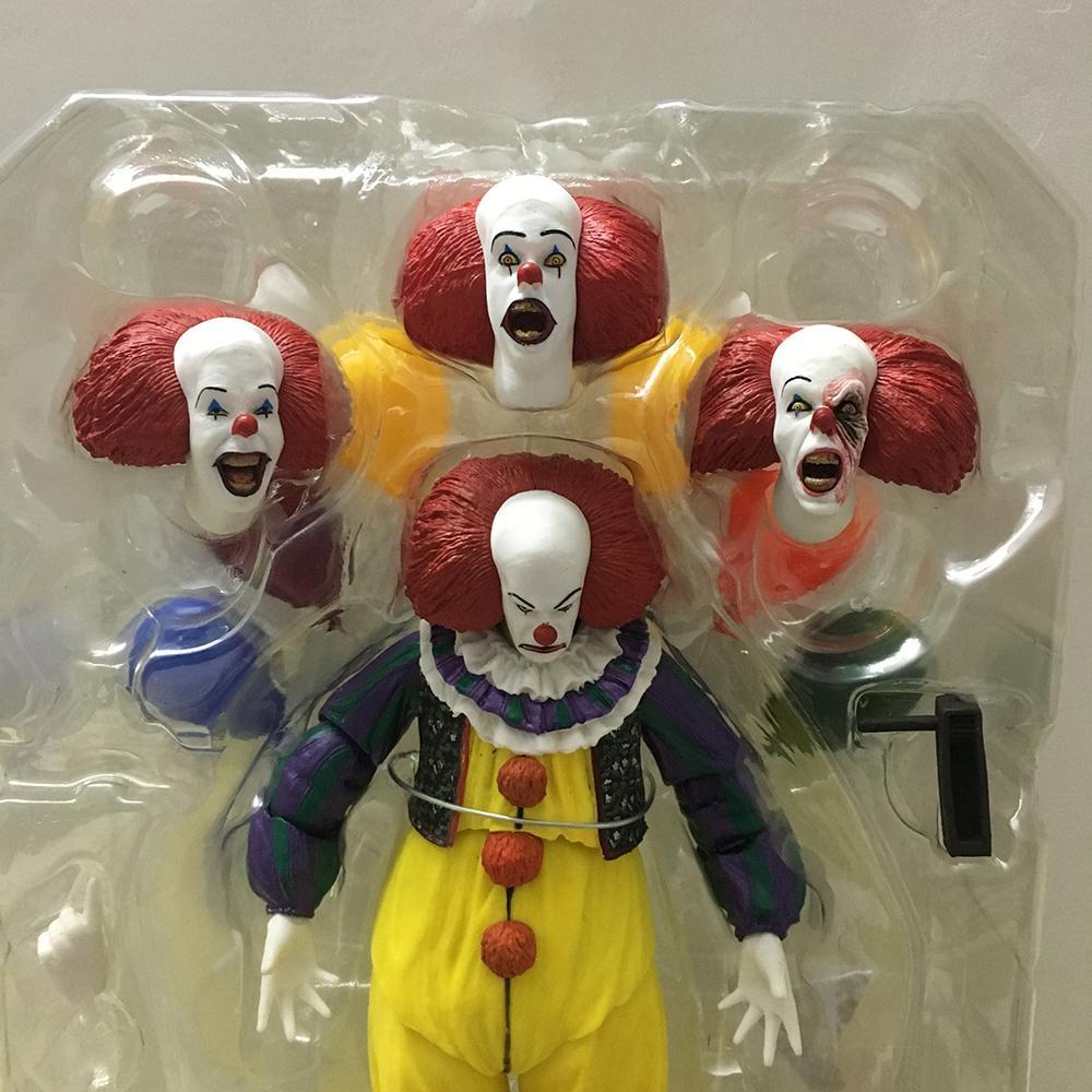 NECA Joker Stephen King Clown Pennywise Action Figure Toys For Halloween Decoration Gift