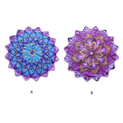 16-Point Star UV Printed Outdoor Toy Dual-Sided Unique Patterns, Rotating Flying Dance Handkerchief, Flowing Stars for Sports Activities, UV Printing, Creative