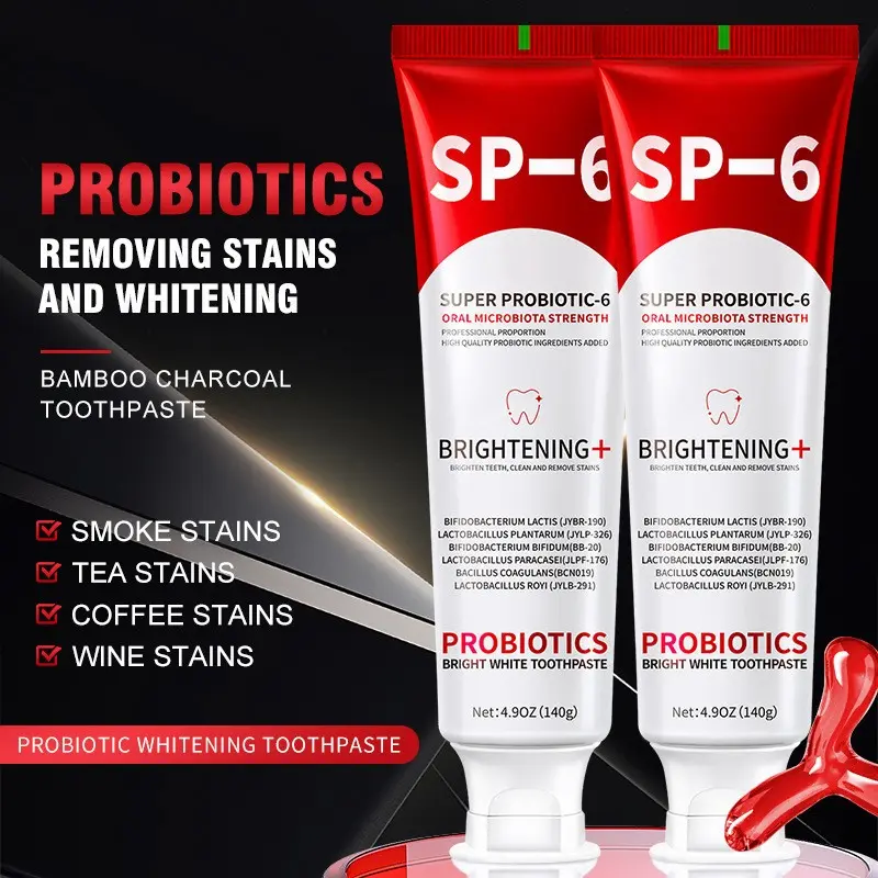 2pcs/3pcs Probiotic Whitening Toothpaste, Contains Probiotics and Mint Extract, Gum Health Protection, Fresh Breath, Gentle Formula