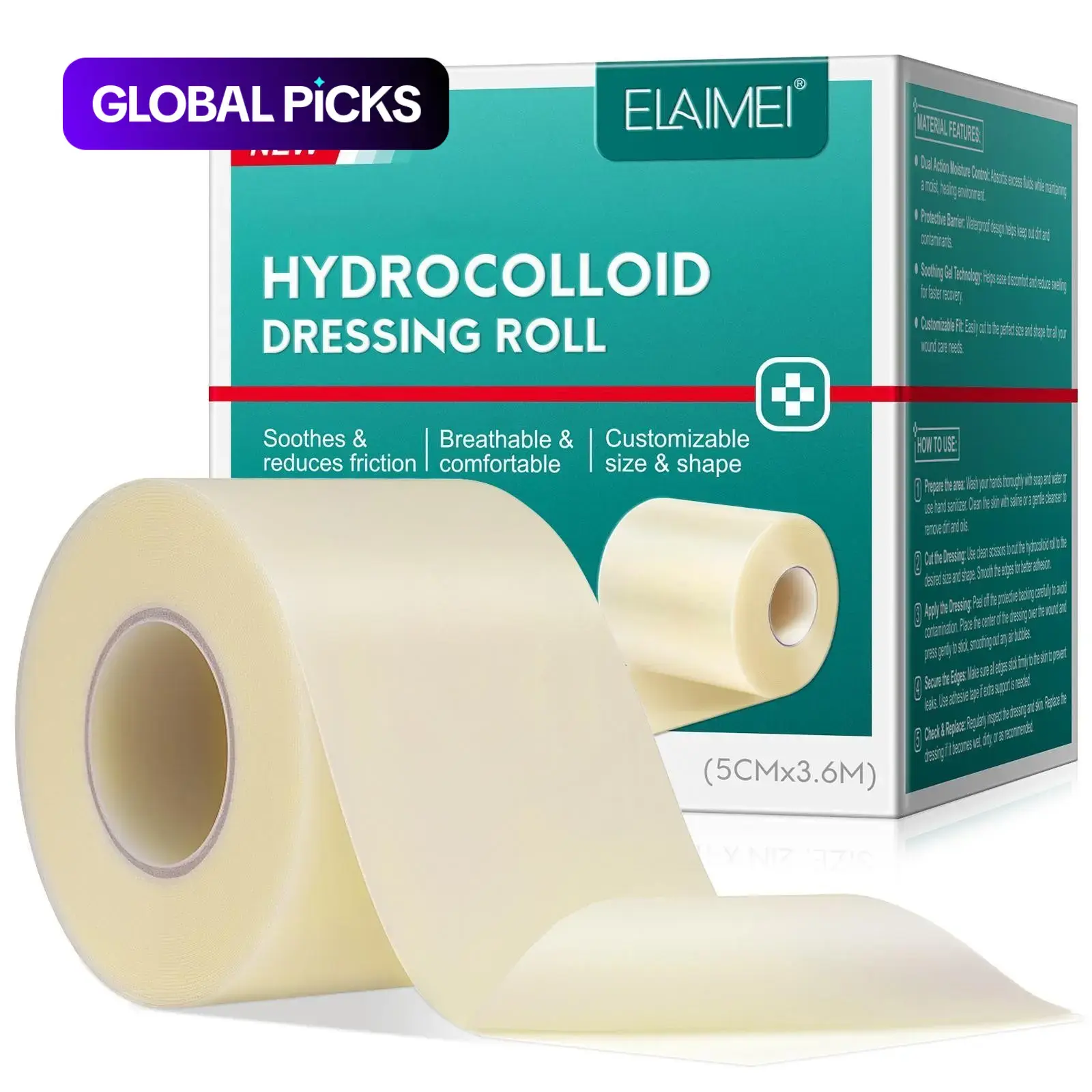 Large Pimple Patches, Blemish Patches, Freely Cut Hydrocolloid Acne Patches, Acne Stickers, Acne Spot Treatment, Full Face & Back Skincare, Outdoor Use, Acne Clearing Products #GLOBAL PICKS