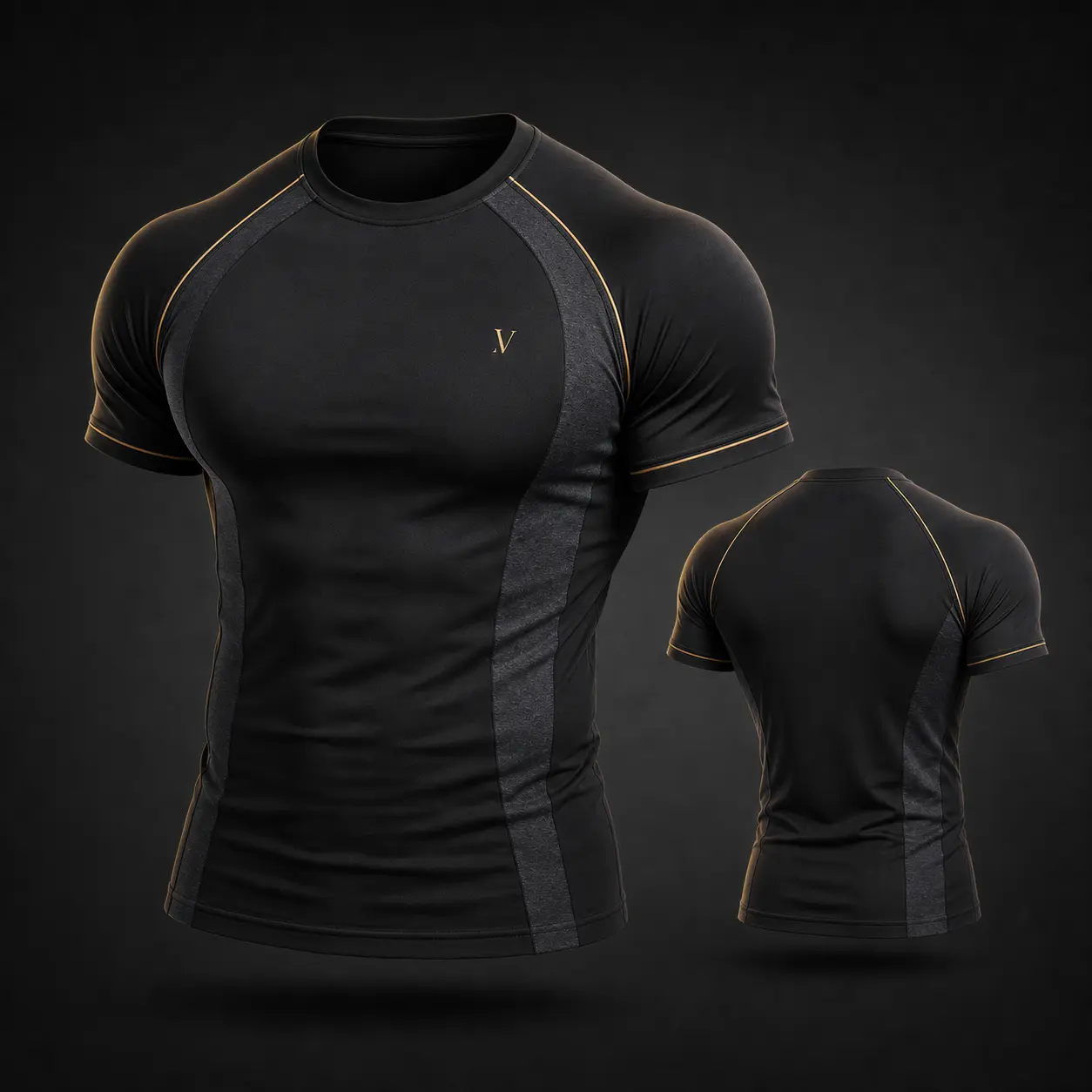 Unisex Athletic Compression Shirt, Short Sleeve Workout Top for Men Women, Black Slim Fit Training Tee, Lightweight Stretch Gym T-Shirt for Running, Fitness, Yoga, Basketball, Cycling, Outdoor Sports, Quick Dry Base Layer Activewear Shirt Gym Wear