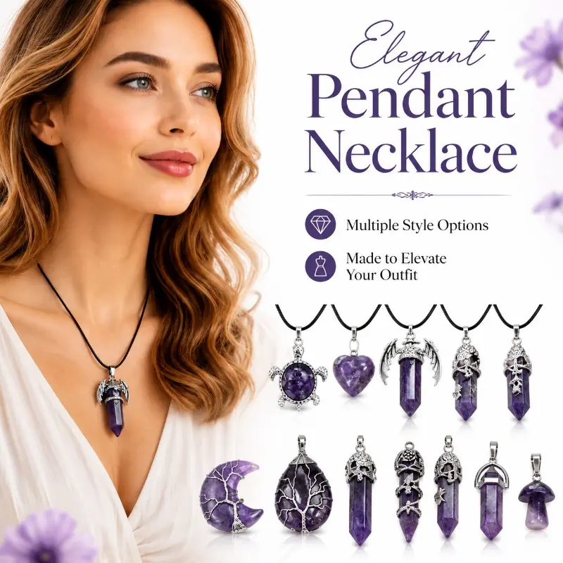5 PCS Random Mixed Pendant Set, Assorted Unique Shape Decorative Charms, DIY Handcraft Accessories for Necklace Making Daily Matching & Gift