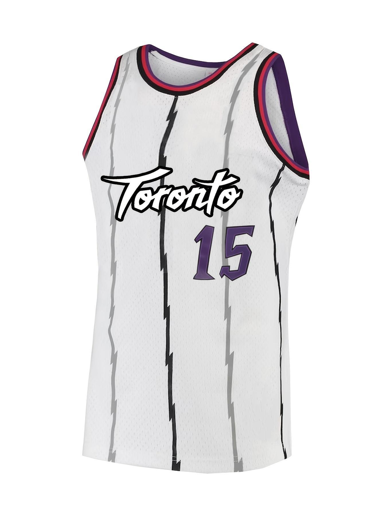 Men's Letter & Number Embroidery Basketball Jersey, Loose Casual Breathable Comfortable Sleeveless Vest, Sportswear Top, Basketball Training Sportswear for All Seasons