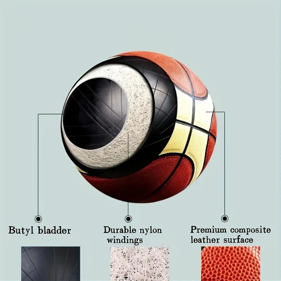 High-Quality PU Size 7 Basketball for Adults and Students, Ideal for Sports Competitions and Training, Student