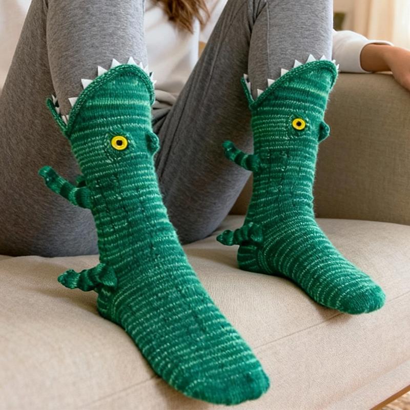 Silly Socks Fun Knit Animal Socks Winter Warm Floor Socks Creative Gift for Friends Unisex Socks Christmas Holiday Gift Womenswear Bridal Ultra Soft Cotton Blend