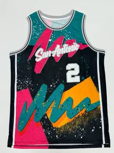 Fashion Embroidered Jersey Mesh Breathable, San Antonio 1, 2, 21, 5 Basketball Jerseys, Victor Wembanyama, Harper, Castle, Duncan