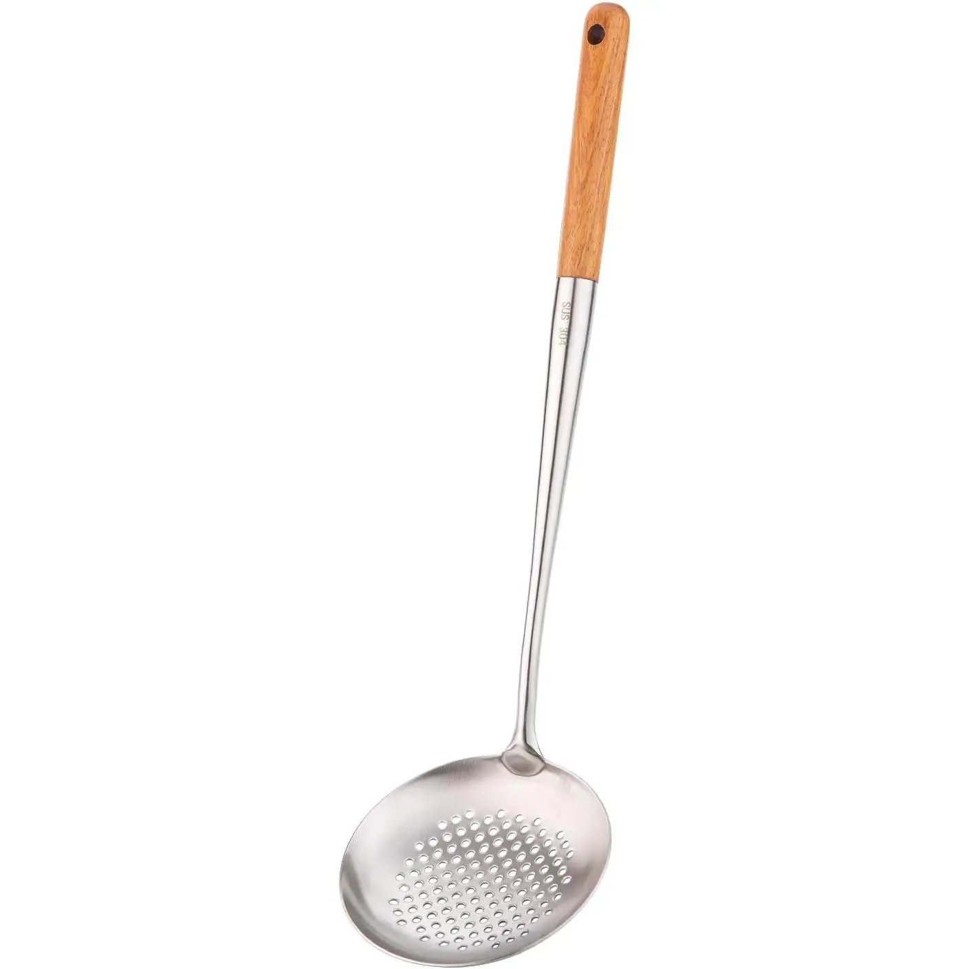 Solid 304 Stainless Steel Skimmer Slotted Spoon Colander Strainer Ladle for Cooking and Frying, Kitchen Utensils Wire Strainer Pasta Strainer Spoon
