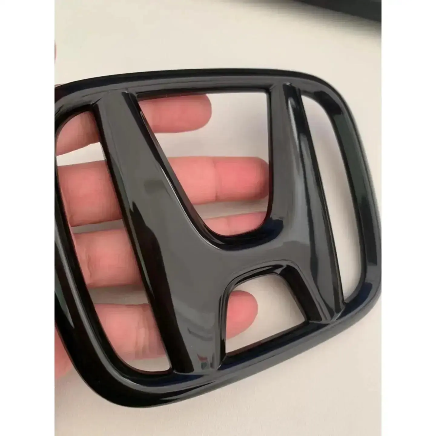 Car Modification Suitable for Honda 10th Accord/Civic Black Red Front Logo Covered Rear Logo Steering Wheel Modification Decor