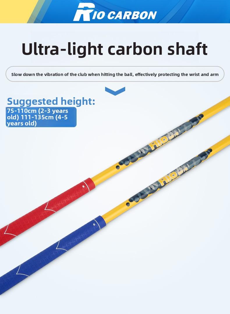 Children's Plastic Golf Club - Driver (No.1 Wood) - Beginner Practice Equipment for Boys and Girls - Ultra-Light Carbon