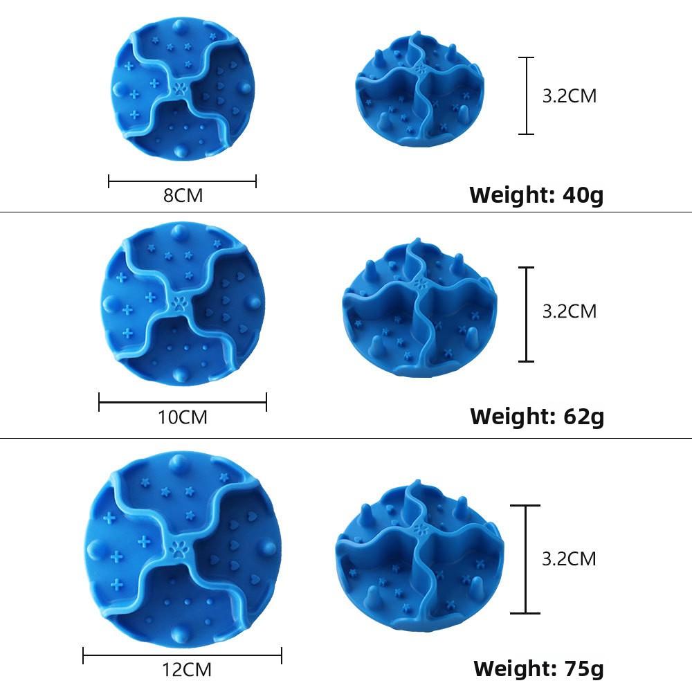 High-quality new silicone pet slow-eating mat, dog licking mat, cat and dog food utensil, internal partition anti-choking slow-eating mat electric ball interactive for rope toy high-tech companion dog treat dispenser large enrichment Puzzle Feeder Toy