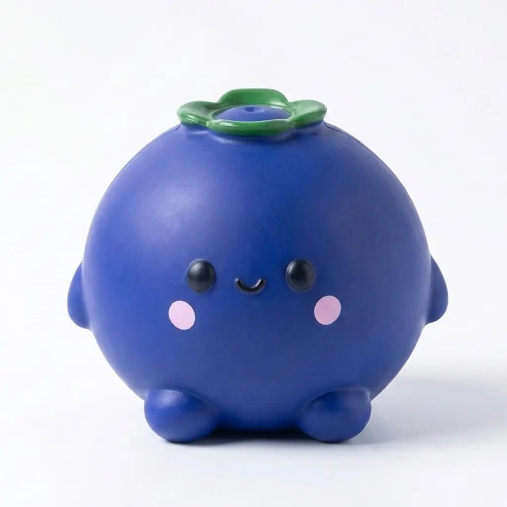 1Pc Jumbo Blueberry Squishy Toy, Cute Chubby Fruit Squeeze Ball, Ultra Slow Rising Sensory Fidget Relief Toy For Teens Adults 12+, Aesthetic Office Desk Pet Decor Anxiety Reducer, Funny Tension Relaxation Surprise Gift, Squishy Fidgets