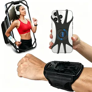 Wristband Phone Holder for Running,360° Rotatable & Upgrade Anti-Drop Forearm Armband for iPhone 16/15/14/Pro/Mini/12/11/SE/XR XS,Fits All 4-6.5 Inch Smartphones`