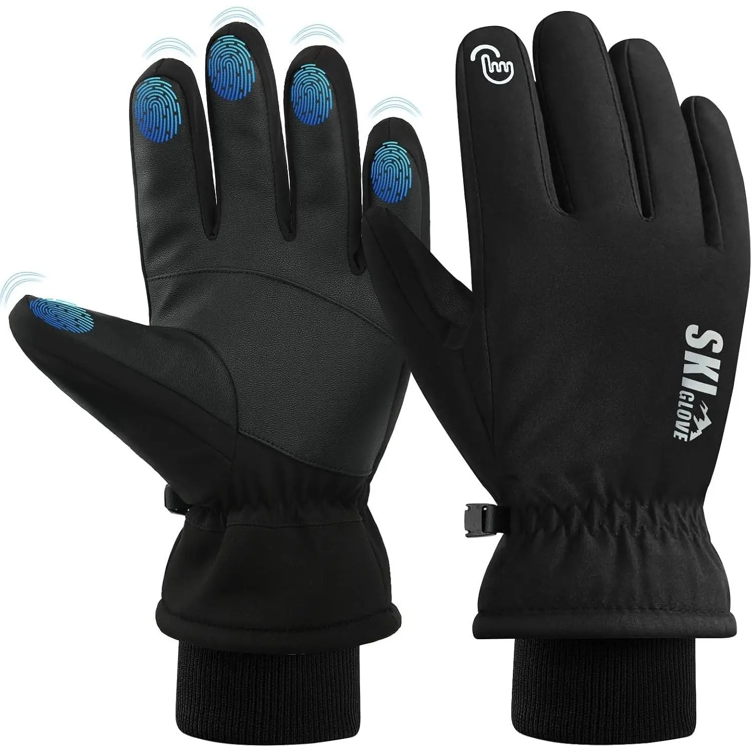 Waterproof Winter Ski Gloves，Warm Snowboarding Glove for Men and Women Workout with Touchscreen Fingers