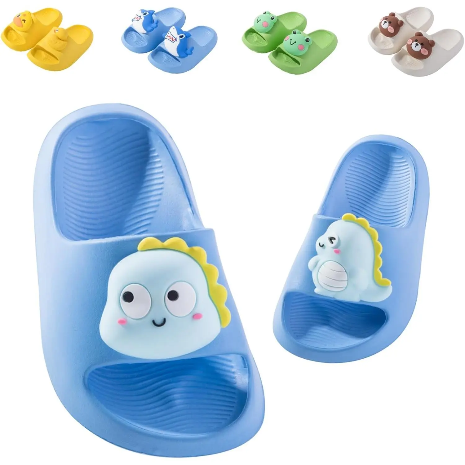 Kids Slides  Girls Boys Toddler Cloud Slides Animal Quick Drying Beach Slides Toddler Pool Shower Flip Flops Slippers