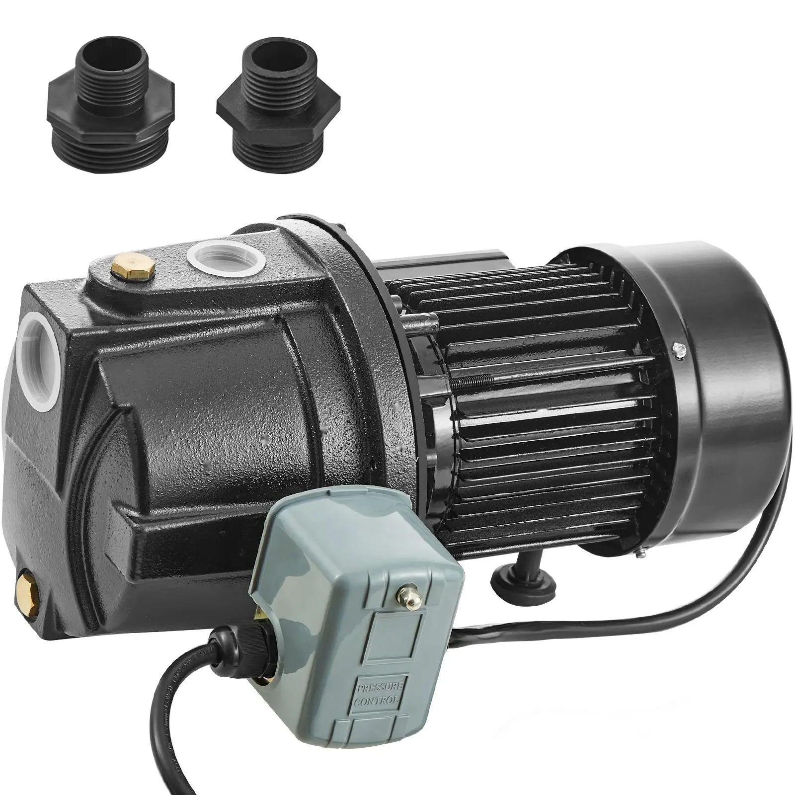 1 HP Cast Iron Shallow Well Jet Water Pump, 115 Volt, 17.6 GPM Flow, 164 Feet Maximum Head, Irrigation Water Pump For Agricultural And Garden Systems, High Rise Water Supply, Shower Booster, Durable And Efficient