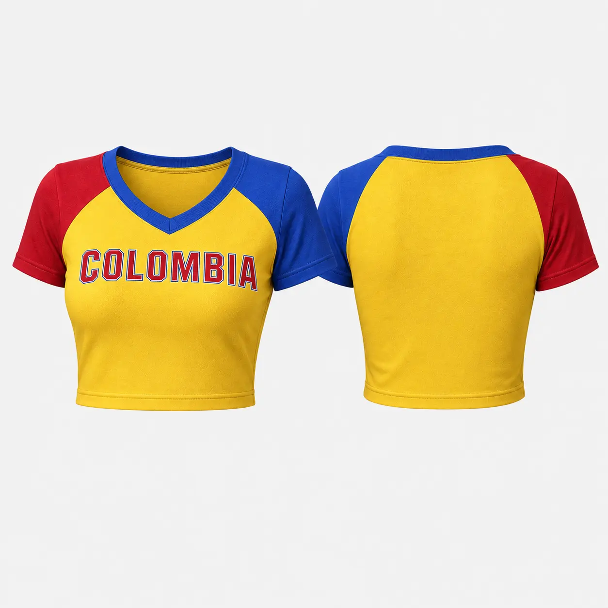Vintage Graphic Baby Tees for Women Brazil Shirt Y2k Tops Mexico Crop Jersey 2000s Summer Going Out Tops