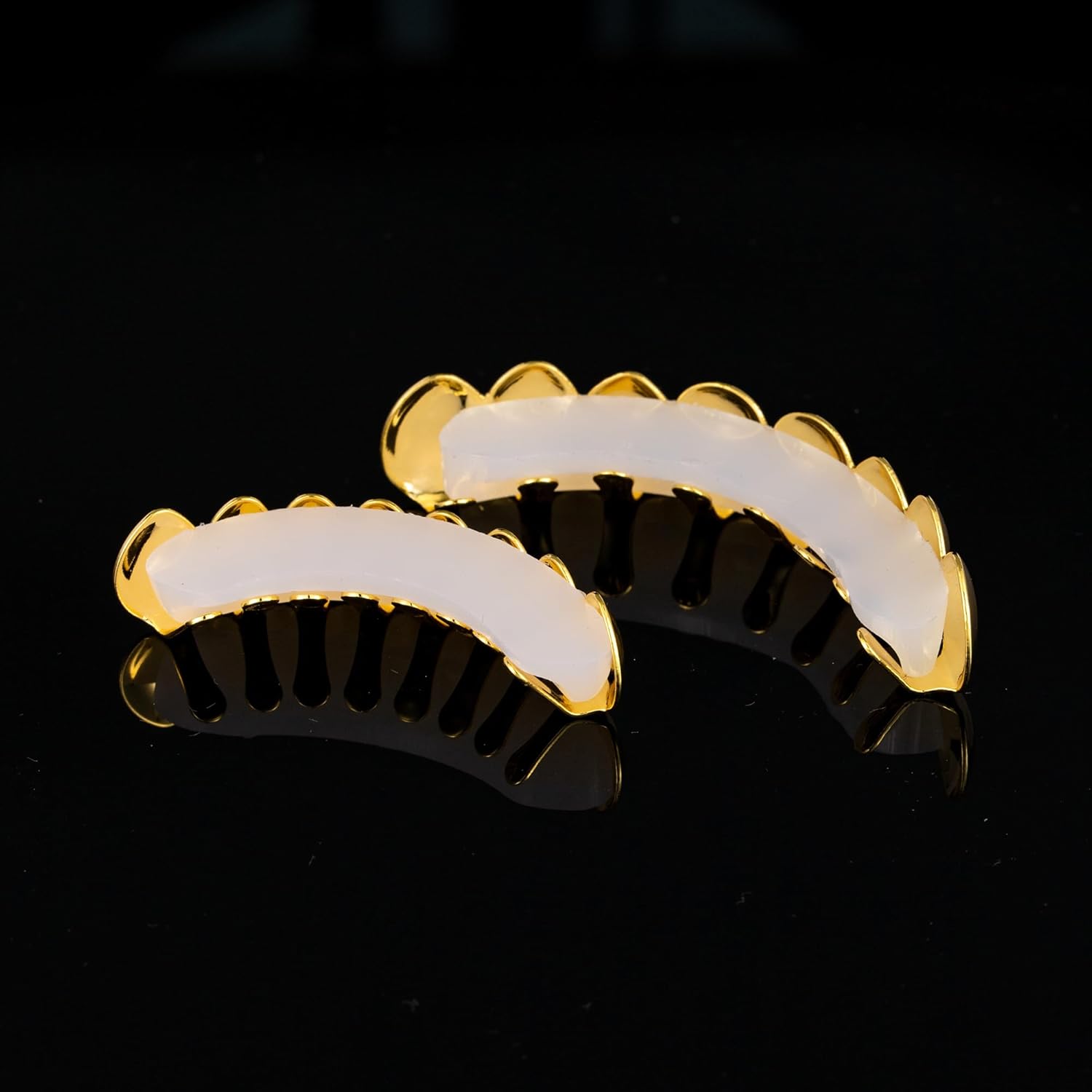 Grillz 14K Plated Gold Grills for Teeth Men 6-8 Teeth Caps Top Bottom Set Mens Mouth Dental Grillz Teeth Vampire Fangs Grillz 14K Plated Gold Grills for Teeth Men 6-8 Teeth Caps Top Bottom Set Mens Mouth Dental Grillz Teeth Vampire Fangs