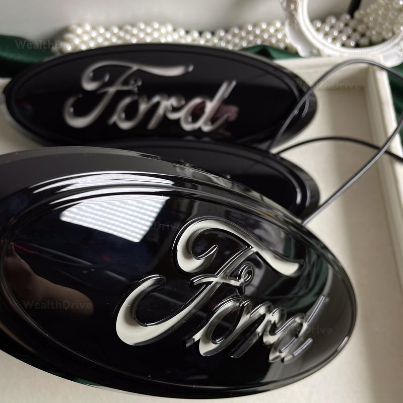 For Ford F150 Raptor Edge Explorer Grille Emblem LED Car Emblem Light Rear Light Car Emblem Car Accessories Car Stuff Truck Accessories Truck Stuff Car Decor Trim Lights