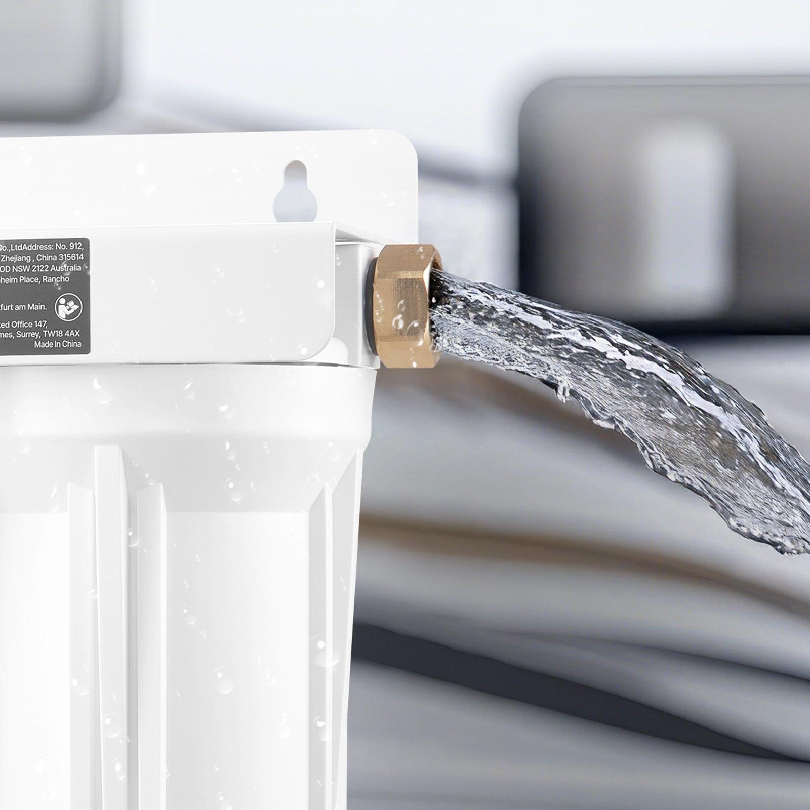 VEVOR RV Water Filtration System, 2-Cartridge Water Filter System for Campers, Remove Sediments, Chlorine, Bad Tastes, Odors, and Most Contaminants, RV Filter for RVs, Boats, Vans