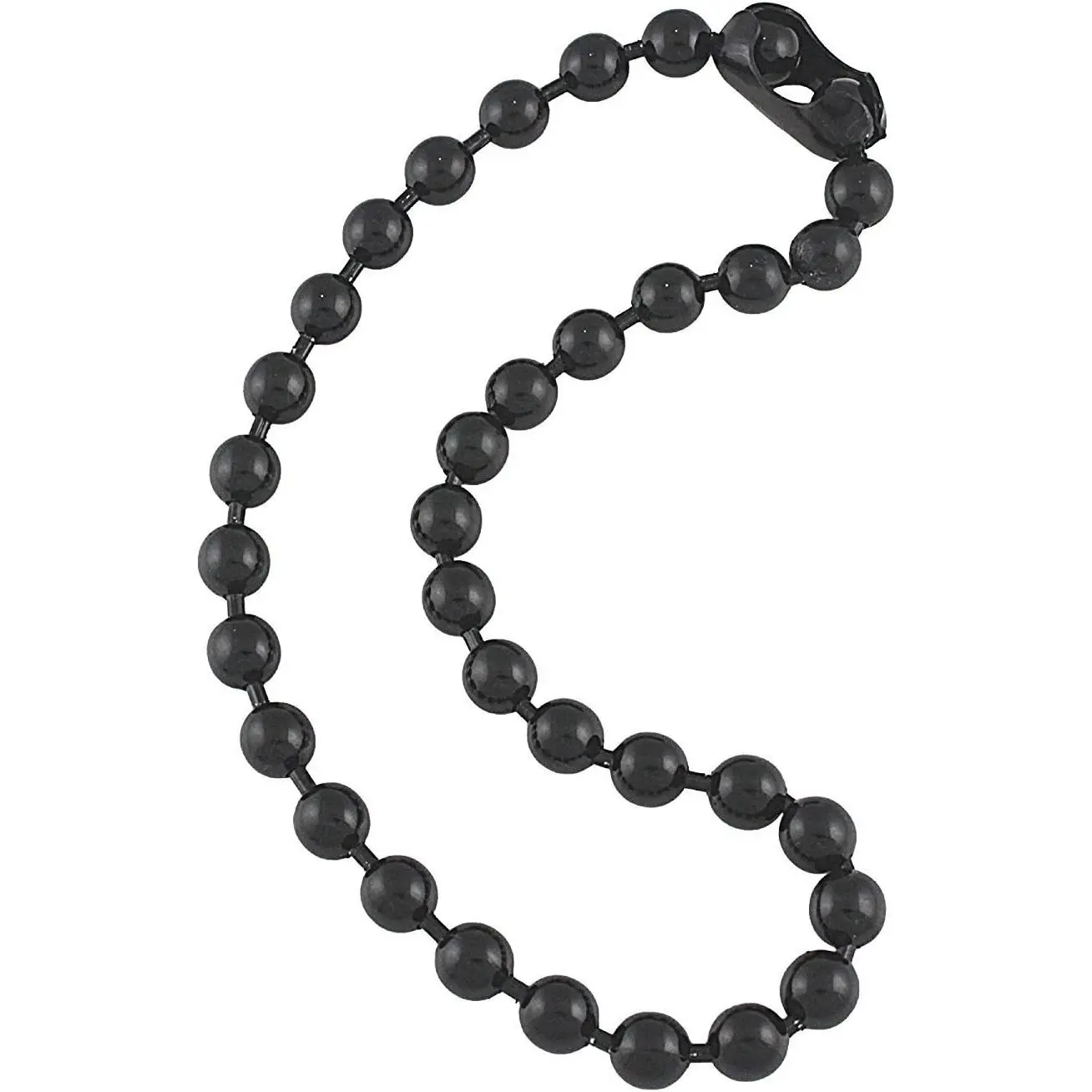 9.5mm  Gunmetal Steel Ball Chain Mens Necklace with Extra Durable Finish - ANY LENGTH
